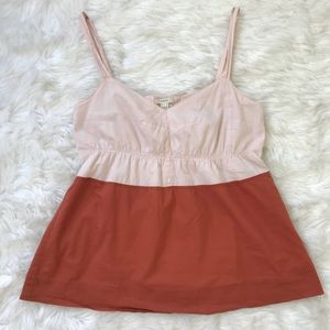 J crew tank top babydoll pink size 4